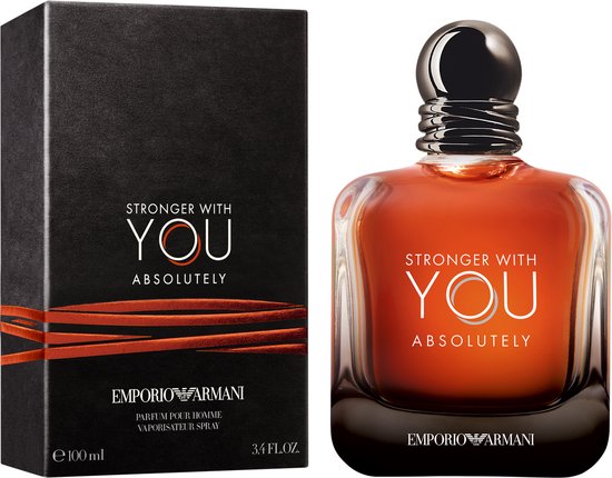 Emporio Armani Stronger with You Absolutely – Eau de Parfum – 100 ml – Herrenparfüm – Verpackung beschädigt