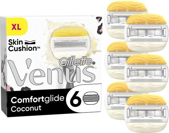 Gillette Venus Comfortglide Coconut - 6 Razor Blades - For Women