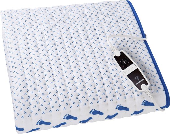 Inventum HN1312V elektrische Unterdecke 150x80 cm - Fleece/Baumwolle - Weiß/Blau - Verpackung beschädigt