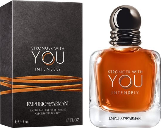 Emporio Armani Stronger with You Intensely Eau de Parfum Intense - Herengeur - 50ml - Verpakking beschadigd