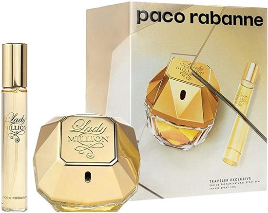 Paco Rabanne Lady Million Set 80ml eau de parfum spray + 20ml edp- Verpakking beschadigd