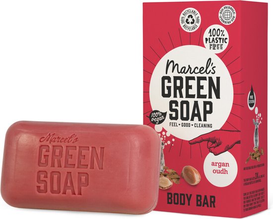 Marcel's Green Soap Body Bar Argan &amp; Oudh - 150 gr