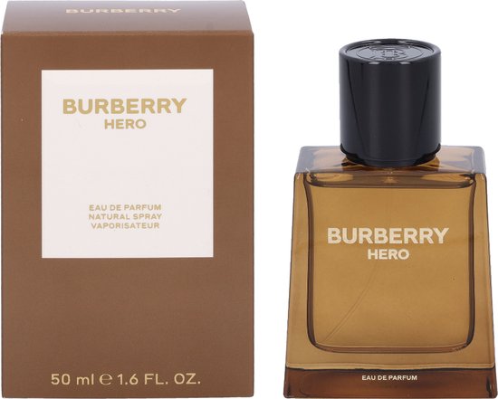 Burberry Hero Eau de Parfum - 50 ml - Herrenparfum - Verpackung beschädigt - Dekorative Kappe und Verpackung fehlen 