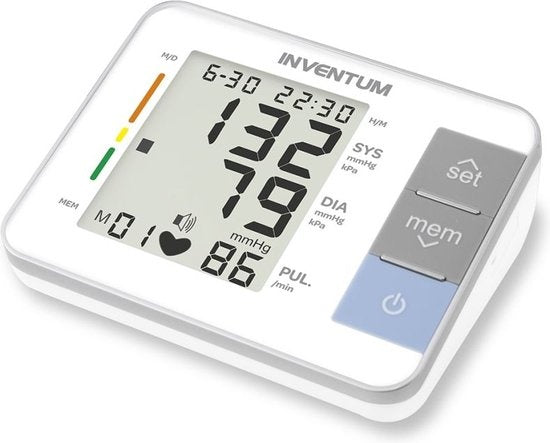 Inventum BDA632 – Oberarm-Blutdruckmessgerät – Herzfrequenzmesser – Manschette 22 bis 32 cm