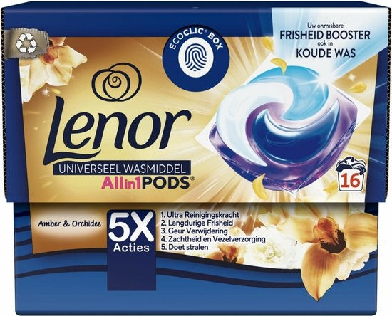 Lenor Waschmittel All-in-1 Pods Golden Orchid 16 Stück