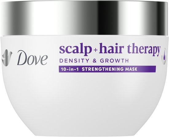 DOVE Scalp + Hair Therapy Haarmasker - Density & Growth¹ - 10-in-1 haarverzorging voor sterker haar - 270 ml