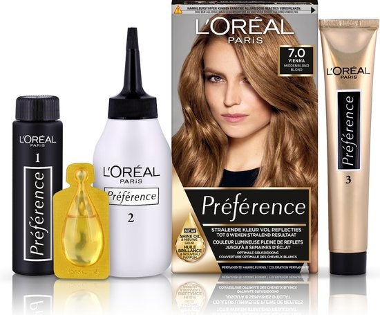 L'Oréal Paris Préférence Mittelblond 7 – Permanente Haarfarbe – Beschädigte Verpackung