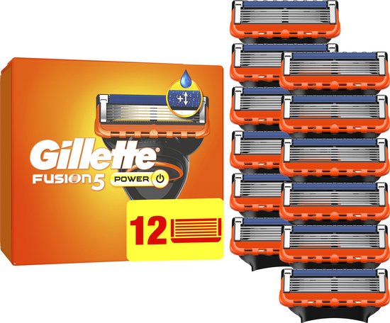 Gillette Fusion5 Power Scheermesjes voor Mannen - 12 stuks- Verpakking beschadigd