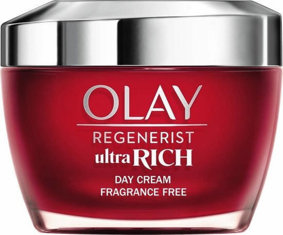 Olay Regenerist Ultra Rich Rijke Niet-Vette Gezichtsdagcrème Parfumvrij 50ml - Verpakking beschadigd