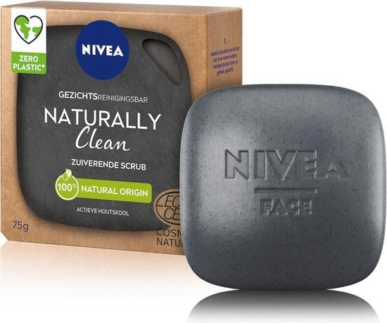 NIVEA Naturally Clean Face Bar Reinigungspeeling – 75 g