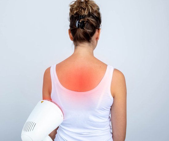 Carmen CIL1001W - Infrared lamp - 100 Watt - Suitable for muscle and joint pain - Vertically tiltable - White - Packaging damaged