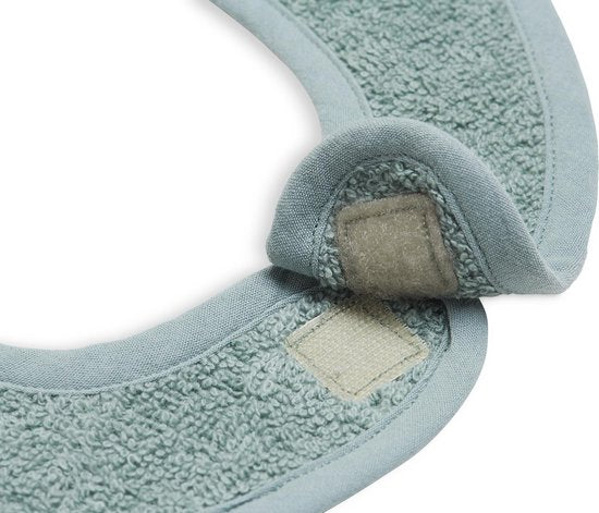 Jollein - Babylätzchen Frottee - Baumwolle - Mit Klettverschluss - Aschgrün 