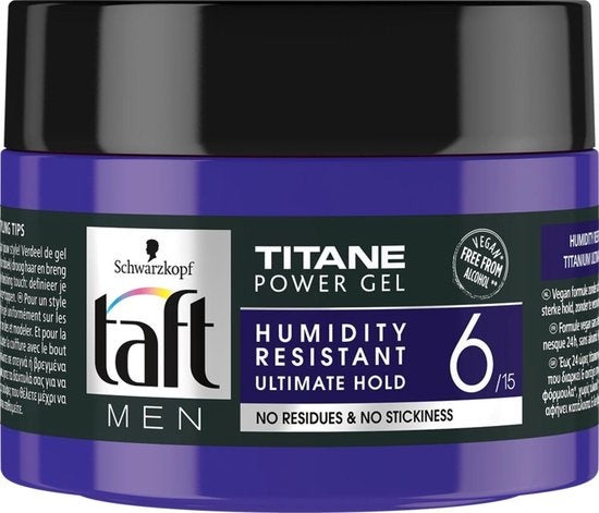 Schwarzkopf Taft Men Power Gel Titane Hold 6 - 250ml