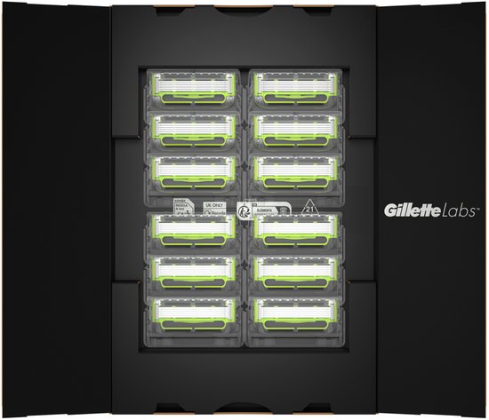 Gillette Labs Body Intimate Scheermesjes - 12 stuks - van Gillette - beschadigde verpakking