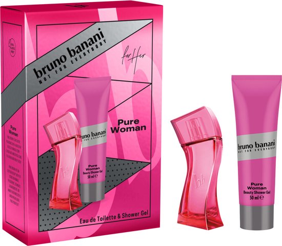 Bruno Banani Pure Woman Geschenkset Eau de Toilette 30 ml + Showergel 50 ml 1 set- Verpakking beschadigd