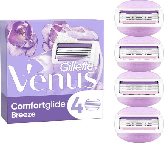 Gillette Venus Comfortglide Breeze Rasierklingen für Damen – 4 Nachfüllklingen