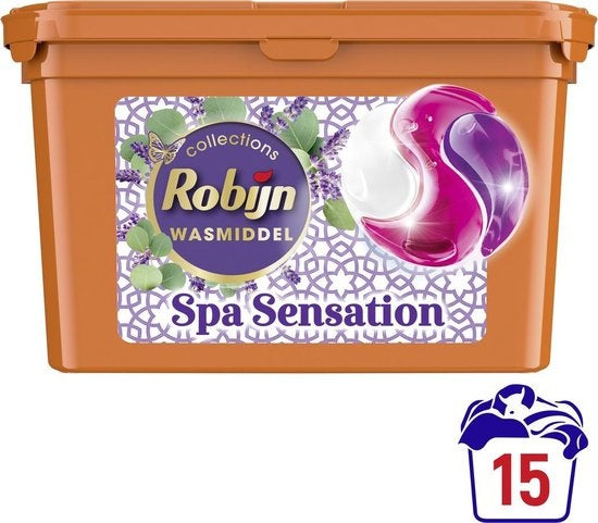 Robijn 3-in-1 Wascapsules Spa Sentation - 15 stuks - Verpakking beschadigd