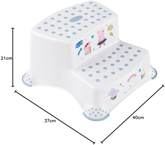 Keeeper Peppa Pig Wit 2 Treden Opstapje