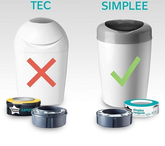 Tommee Tippee Simplee Sangenic Windeleimer, Nachfüllpackung, 6 Stück