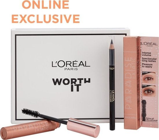 L'Oréal Paris - Paradise Extatic Mascara Voordeelverpakking - Mega Volume Mascara en Oogpotlood