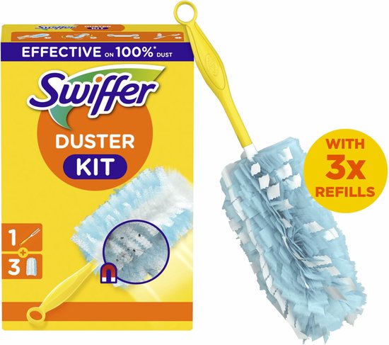 Swiffer Duster Staubwedel-Set – 1 Griff + 3 Nachfüllpackungen