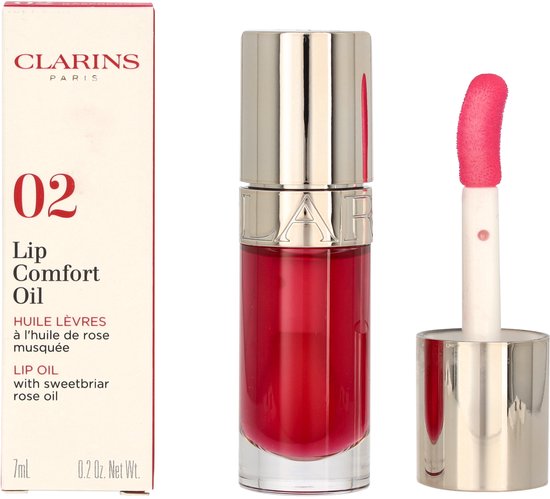 Clarins Lip Comfort Oil - Lipgloss - 7 ml -02 rasberry - Verpakking beschadigd