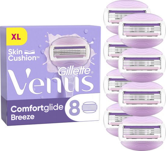 Gillette Venus Rasierklingen Comfortglide Breeze – 8 Nachfüllklingen – Beschädigte Verpackung