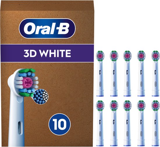 Oral-B Pro 3D White Opzetborstels - 10 Stuks - Verpakking beschadigd