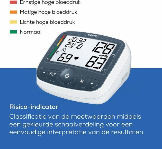 Beurer BM 40 Blood pressure monitor upper arm - Recommended by the Dutch Heart Foundation - Incl. cuff 22-35