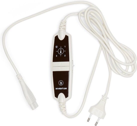 Inventum HN1312V elektrische Unterdecke 150x80 cm - Fleece/Baumwolle - Weiß/Blau - Verpackung beschädigt