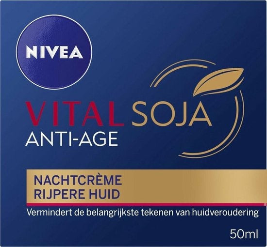 NIVEA VITAL Soja Anti-Rimpel - 50 ml - Nachtcrème - Verpakking beschadigd/ontbreekt