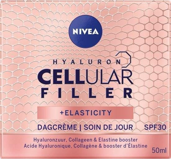 NIVEA Hyaluron CELLular Filler + Elasticity Tagescreme 50 ml – Verpackung beschädigt