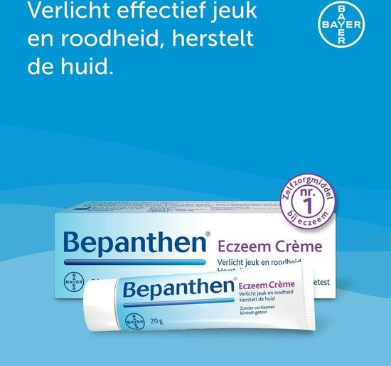 Bepanthen - Eczeem Crème, verlicht jeuk en roodheid bij eczeem, 20 gr