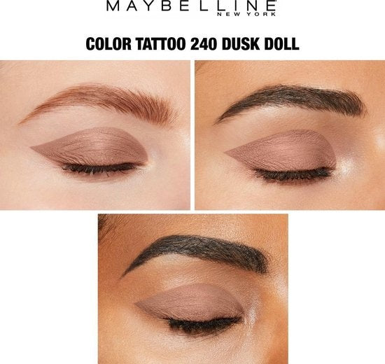 Maybelline Eye Studio Color Tattoo 24H Cream Eyeshadow - 240 Dusk Doll - Brown