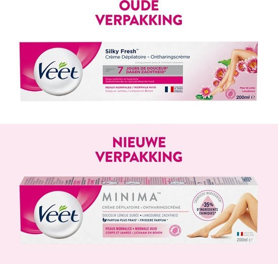 Veet Haarentfernungscreme – normale Haut – mindestens 200 ml – Verpackung beschädigt