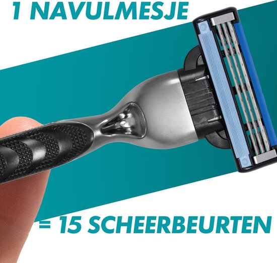 Gillette Mach 3 - Scheermesjes - 25 stuks - Verpakking beschadigd