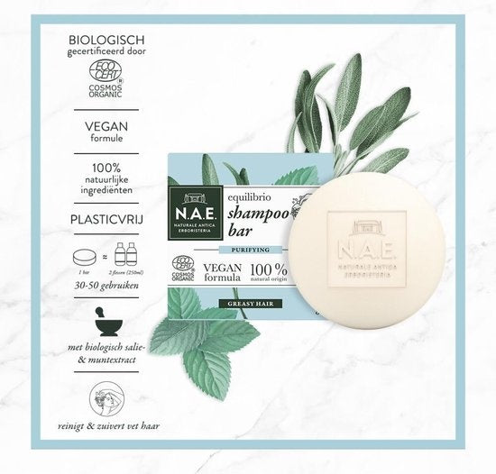 N.A.E. Equilibrio Shampoo Bar Purifying - Vegan Formule