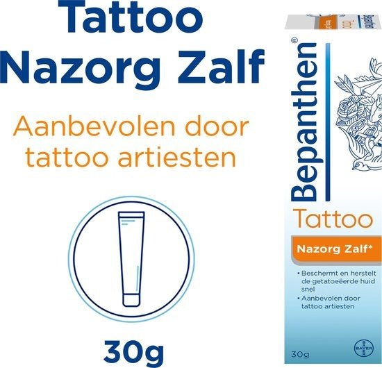 Bepanthen TATTOO Zalf voor verantwoorde zorg van de getatoeëerde huid, 30 gram - Verpakking beschadigd