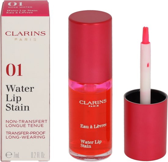 Clarins Water Lip Stain Lipgloss 7 ml - 01 Rose Water