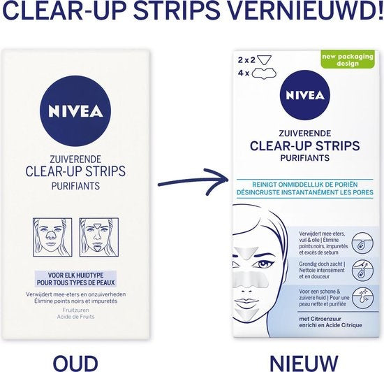 NIVEA Purifying Clear-Up Strips - 6 pieces - Packaging damaged