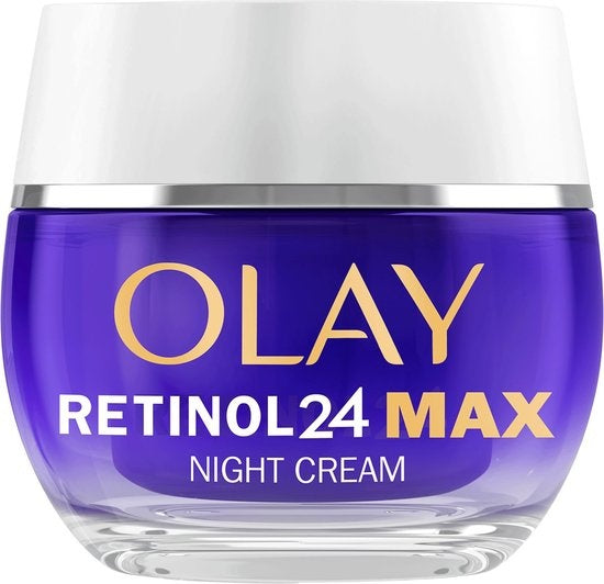 Olay Retinol 24 MAX Nachtcreme – parfümfrei – beruhigt – erneuert und spendet Feuchtigkeit – 50 ml – Verpackung beschädigt