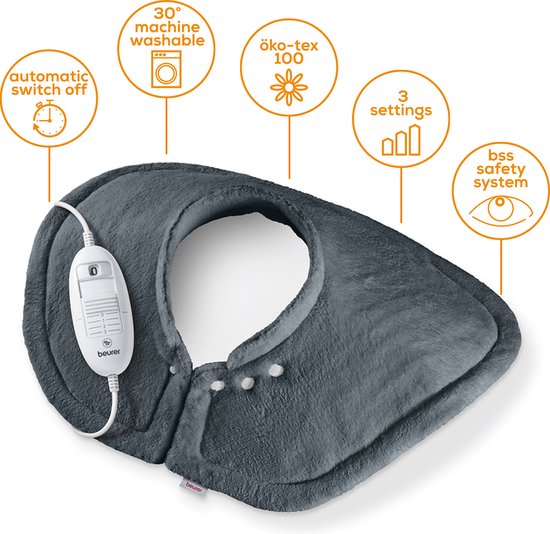 Beurer HK 54 Elektrisch Warmtekussen - Heating pad - Schouders en nek - 52 x 56 cm - 3 Warmtestanden- Beschadigde verpakking