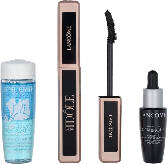 Lancôme Lash Idôle Mascara Set - Lash Idôle Mascara Black - Bi-Facil Make-up Remover (30 ml) - Advanced Genifique Serum (10 ml) - Gift Set
