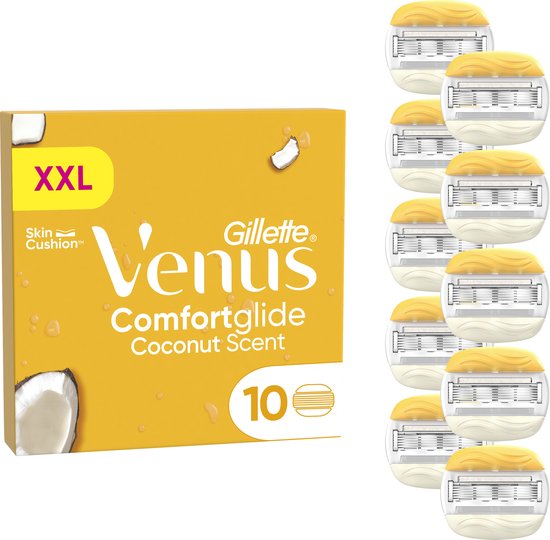 Gillette Venus Rasierklingen Comfortglide Coconut – 10 Nachfüllklingen – Beschädigte Verpackung