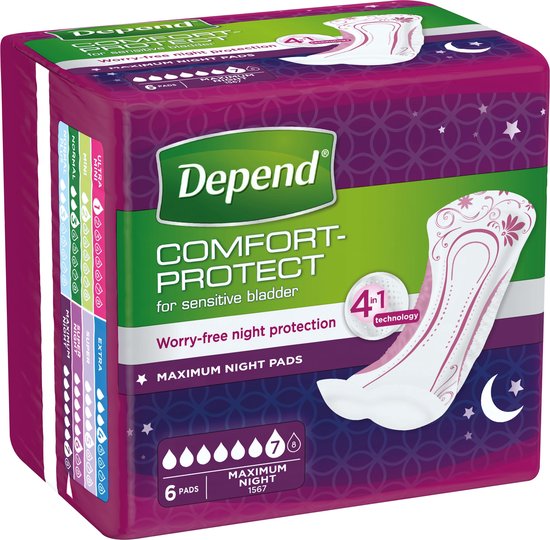 Incontinence Pads Maximum - 6 pieces