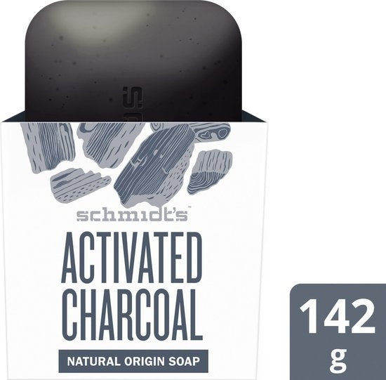 Schmidt's Activated Charcoal Natural Soap Bar - 142 g - Verpakking beschadigd