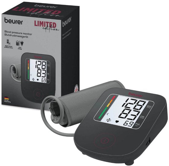 Beurer BM 23 Limited Edition 25 Bloeddrukmeter Bovenarm  – Manchet 22-42 cm  – Onregelmatige Hartslagdetectie – Zwart-Bordeaux