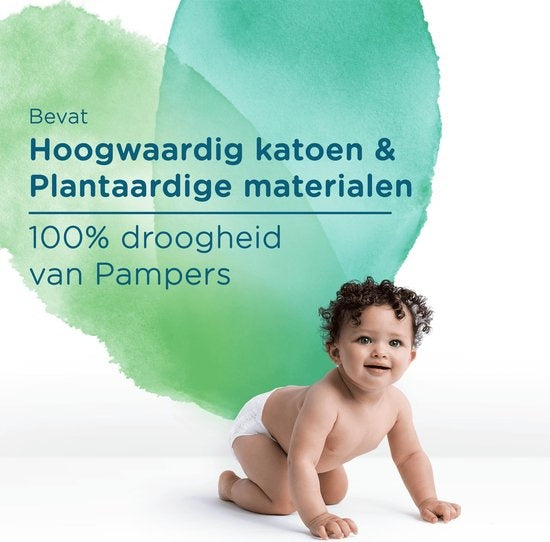 Pampers Pure Protection Windeln – Größe 3 (6–10 kg) – 80 Stück. Verpackung beschädigt