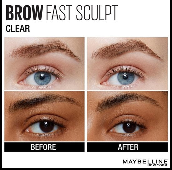 Maybelline Brow Fast Sculpt - 10 Clear - Transparante Wenkbrauwmascara