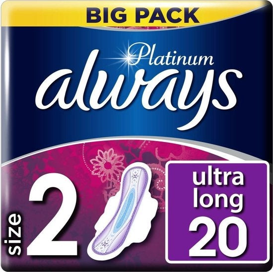 Always Damenbinden Platinum Ultra Long 20 Stück - Verpackung beschädigt